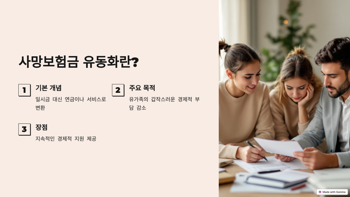 사망보험금 유동화 방안: 연금형과 서비스형 비교