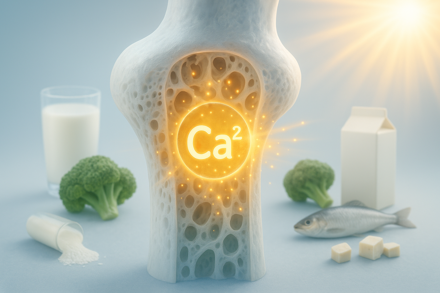 (우유, 멸치, 브로콜리) 칼슘이 풍부한 식품