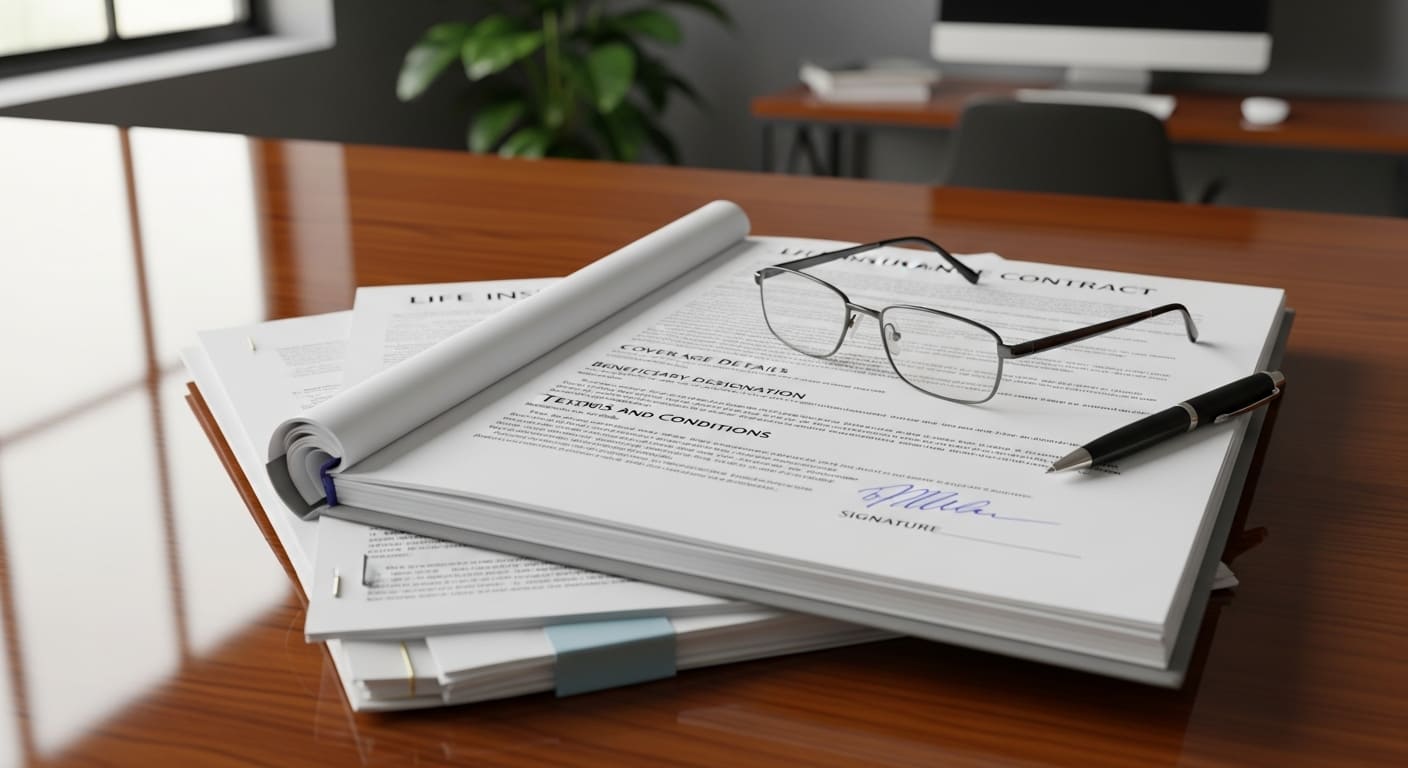 종신보험 연금전환 신청서 서류 장면