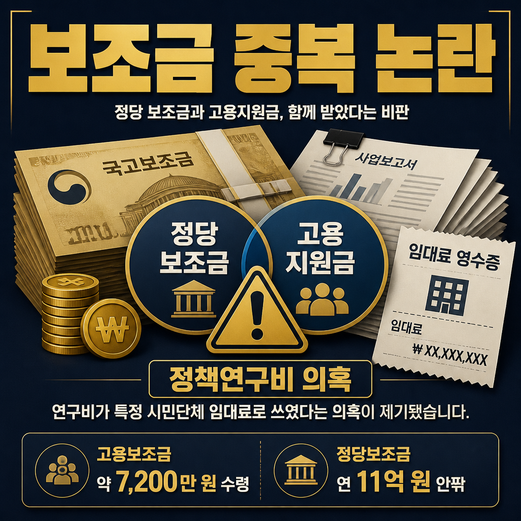 보조금 중복 논란