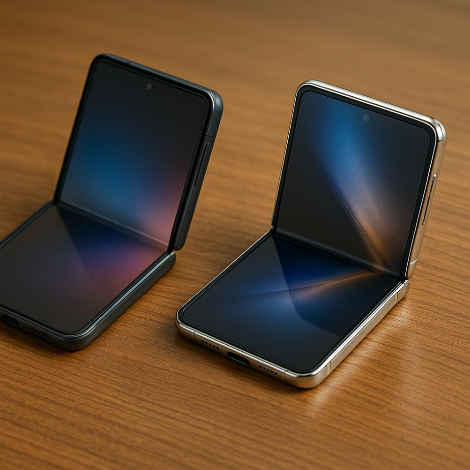 폴더블 화면 재질 차이