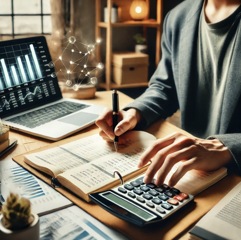 소득과 지출을 정리하는 소규모 사업자