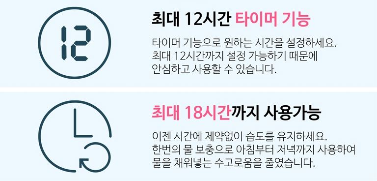 매직쉐프 가습기 타이머