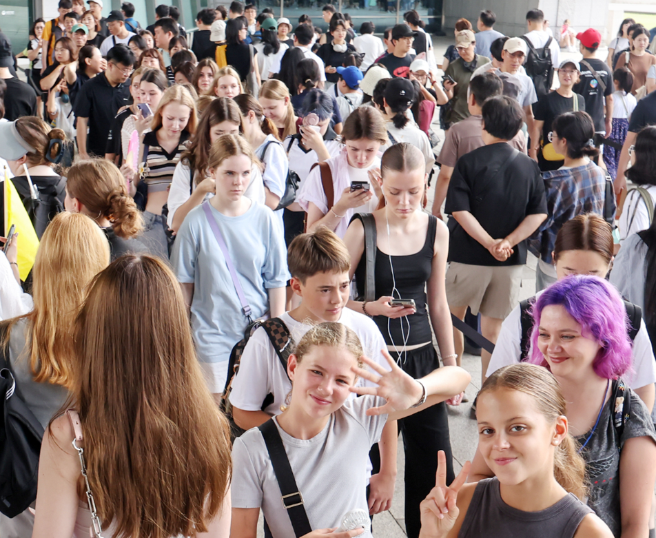 국중박을 찾은 외국인들