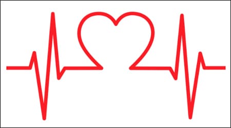 심장 모양의 박동 모양