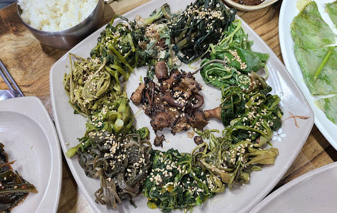 강원도 홍천 산채나물 '오대산내고향'