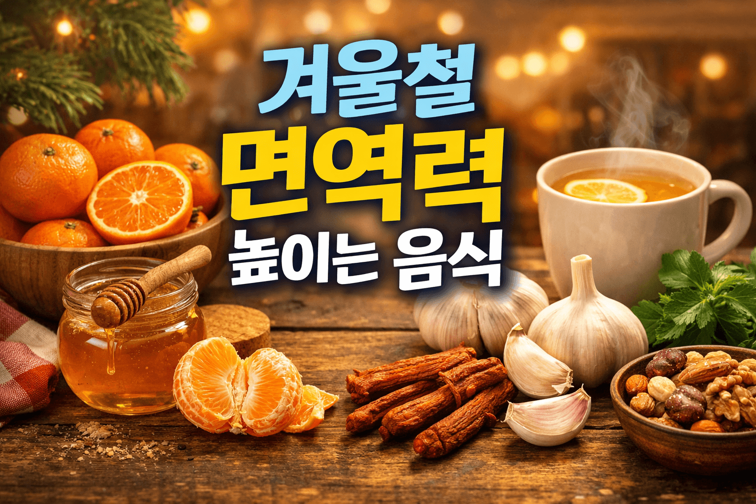 겨울철 면역력 높이는 음식 BEST ❘ 겨울철 건강 지키는 슈퍼푸드
