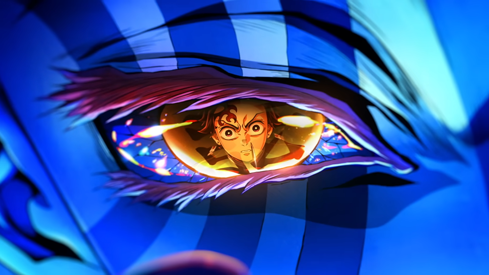 귀멸의 칼날 무한성편 탄지로 최후의 전투 명장면 눈 속 장면