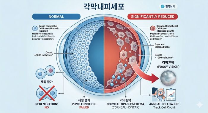 각막내피세포 이미지
