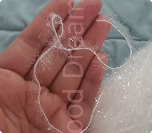 라인장식 꽃 호빵수세미