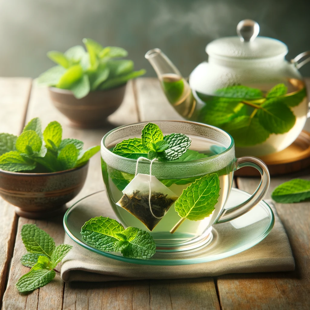 모링가 민트차