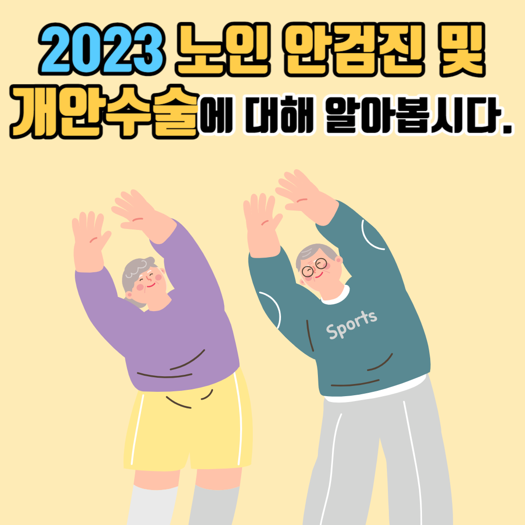 2023 노인 안검진 및 개안수술