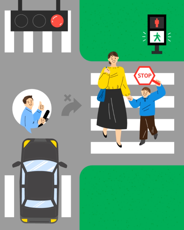 교차로 우회전 통행법