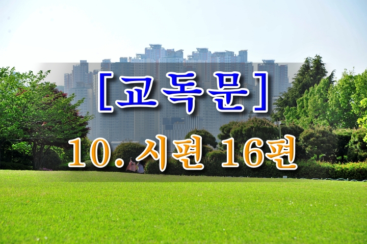 [교독문] 10. 시편 16 편