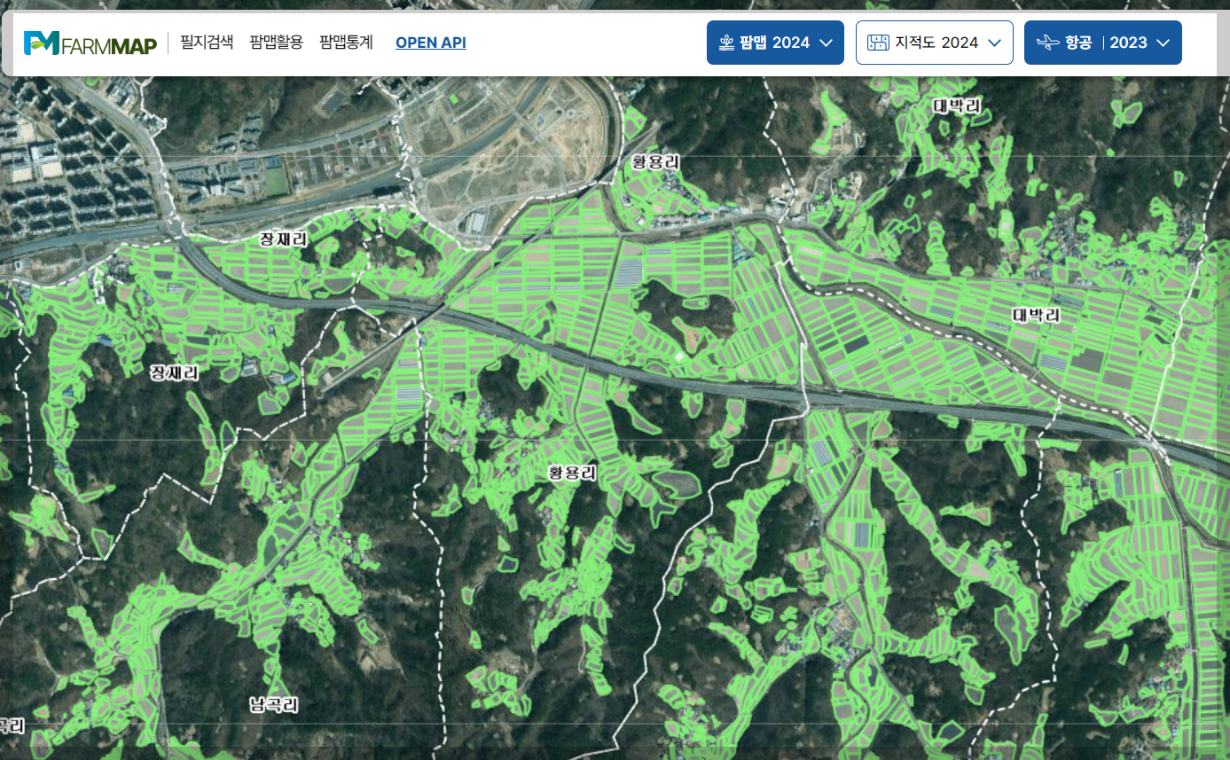 팜맵 전면 개편, 농지 정보 농업 지도 업그레이드