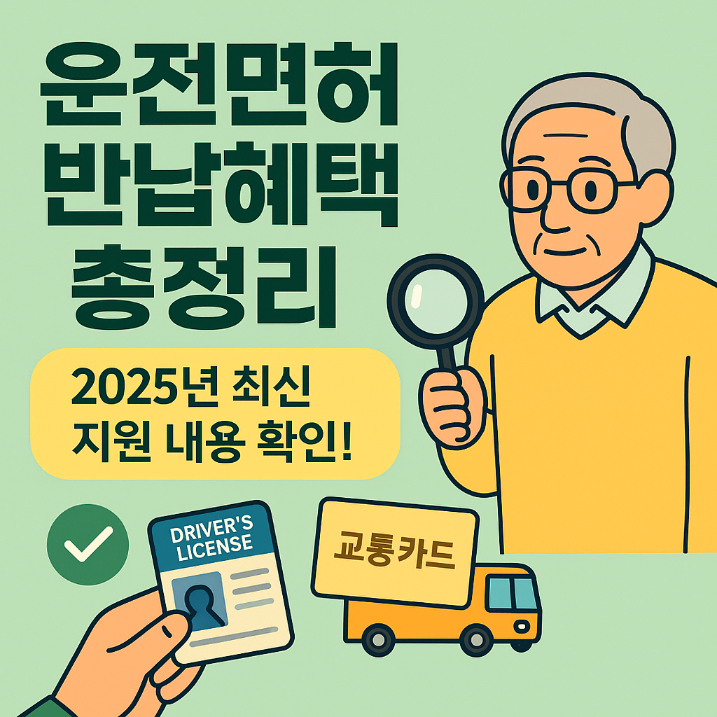 고령자 운전면허 반납 혜택