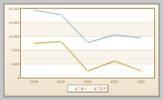 정보처리기능사 실기시험 현황 설명하는 사진