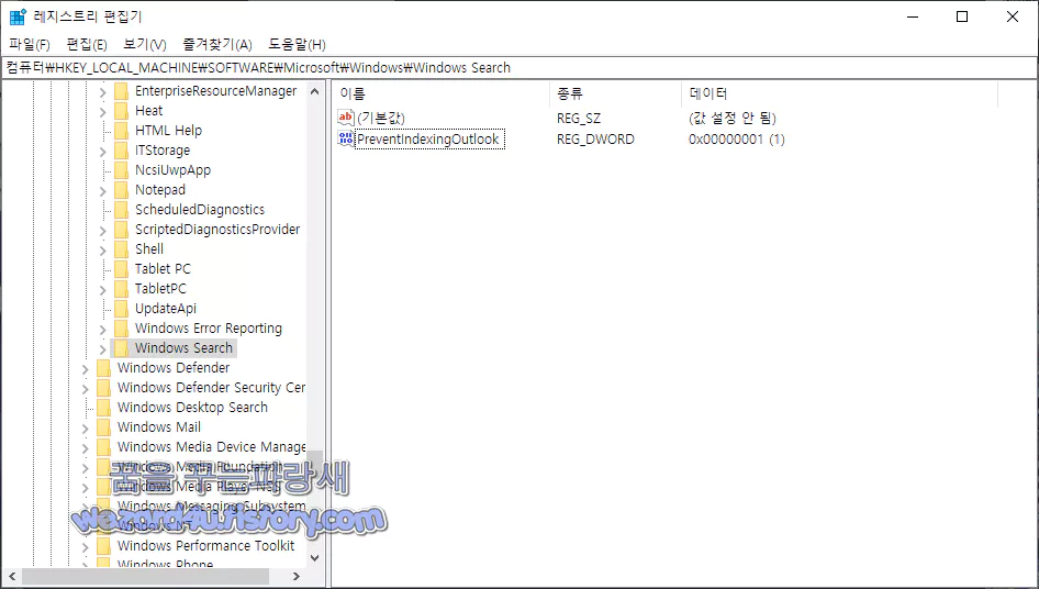 PreventIndexingOutlook