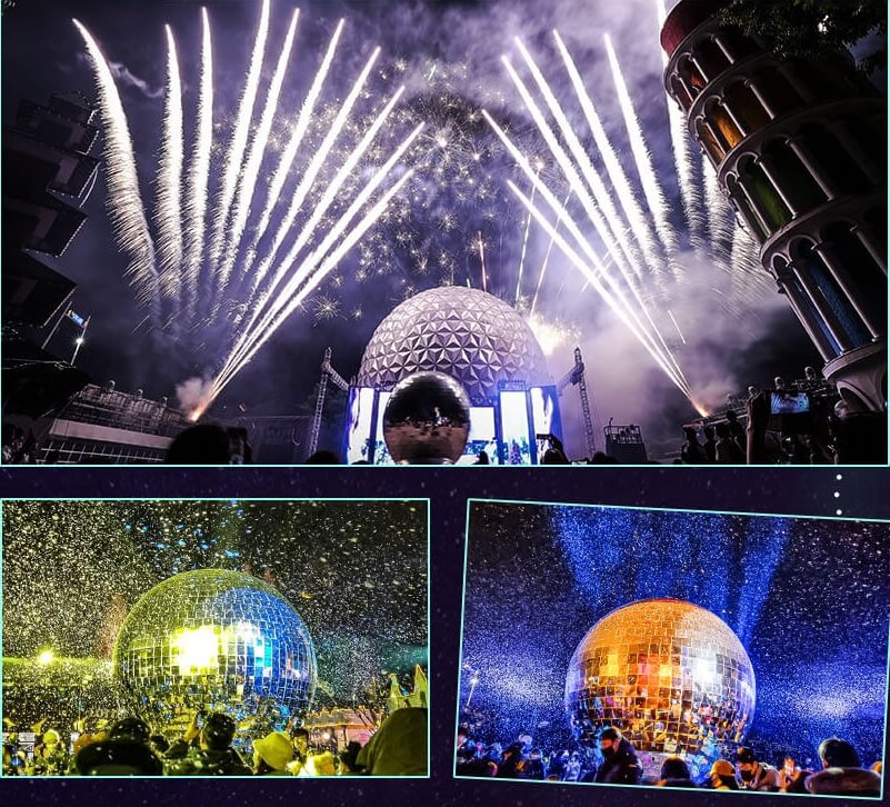 서울랜드 루나파크 6m 미러볼 레이저