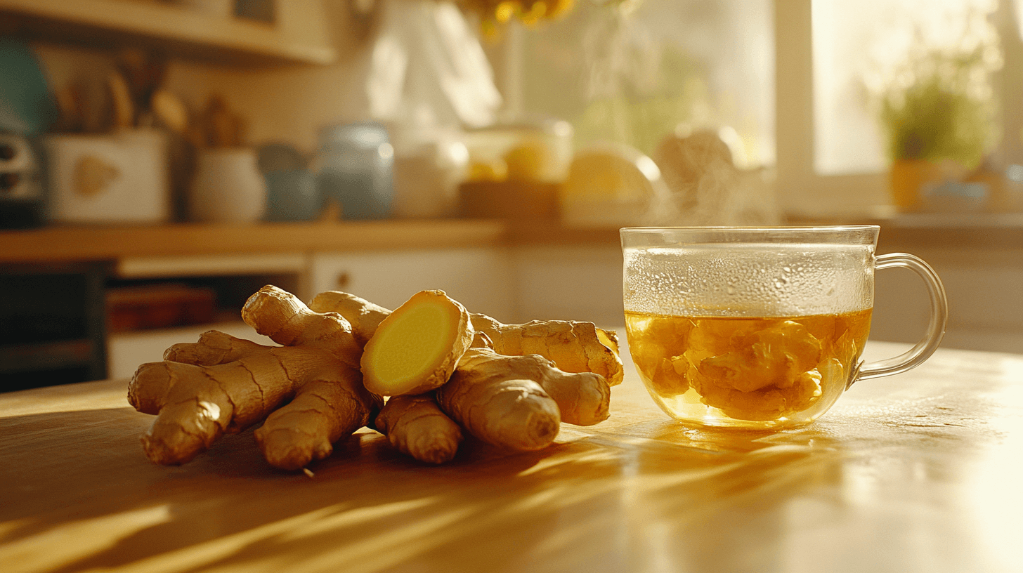 시장에서-생강-고르기