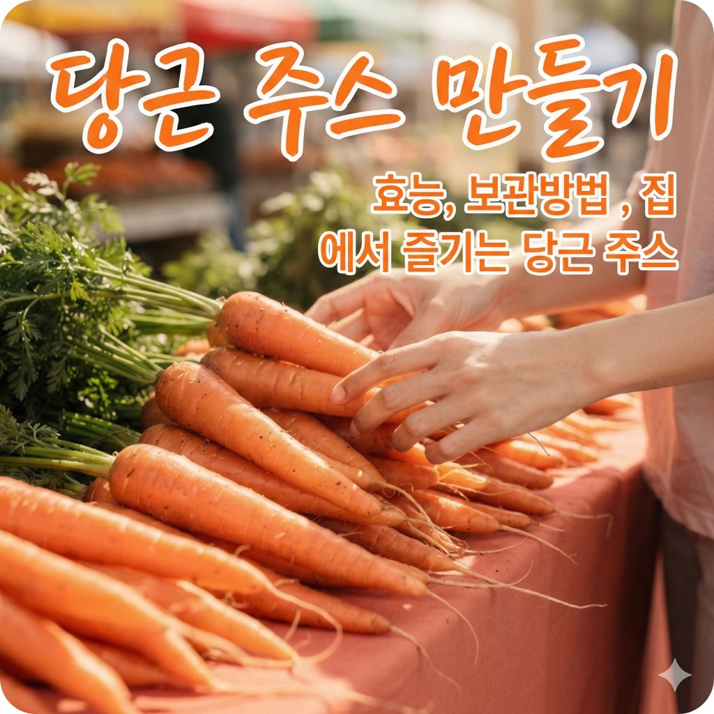 당근 주스 만들기