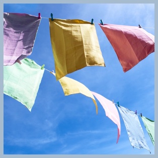 푸른 하늘의 빨래