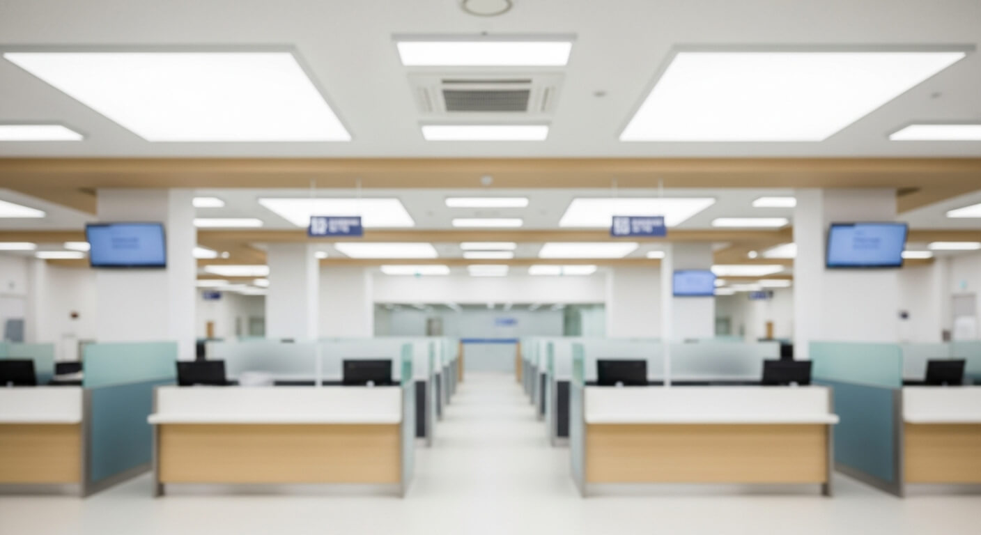 고용센터 창구 내부 전경