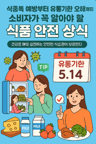 식중독 예방부터 유통기한 오해까지: 소비자가 꼭 알아야 할 식품 안전 상식