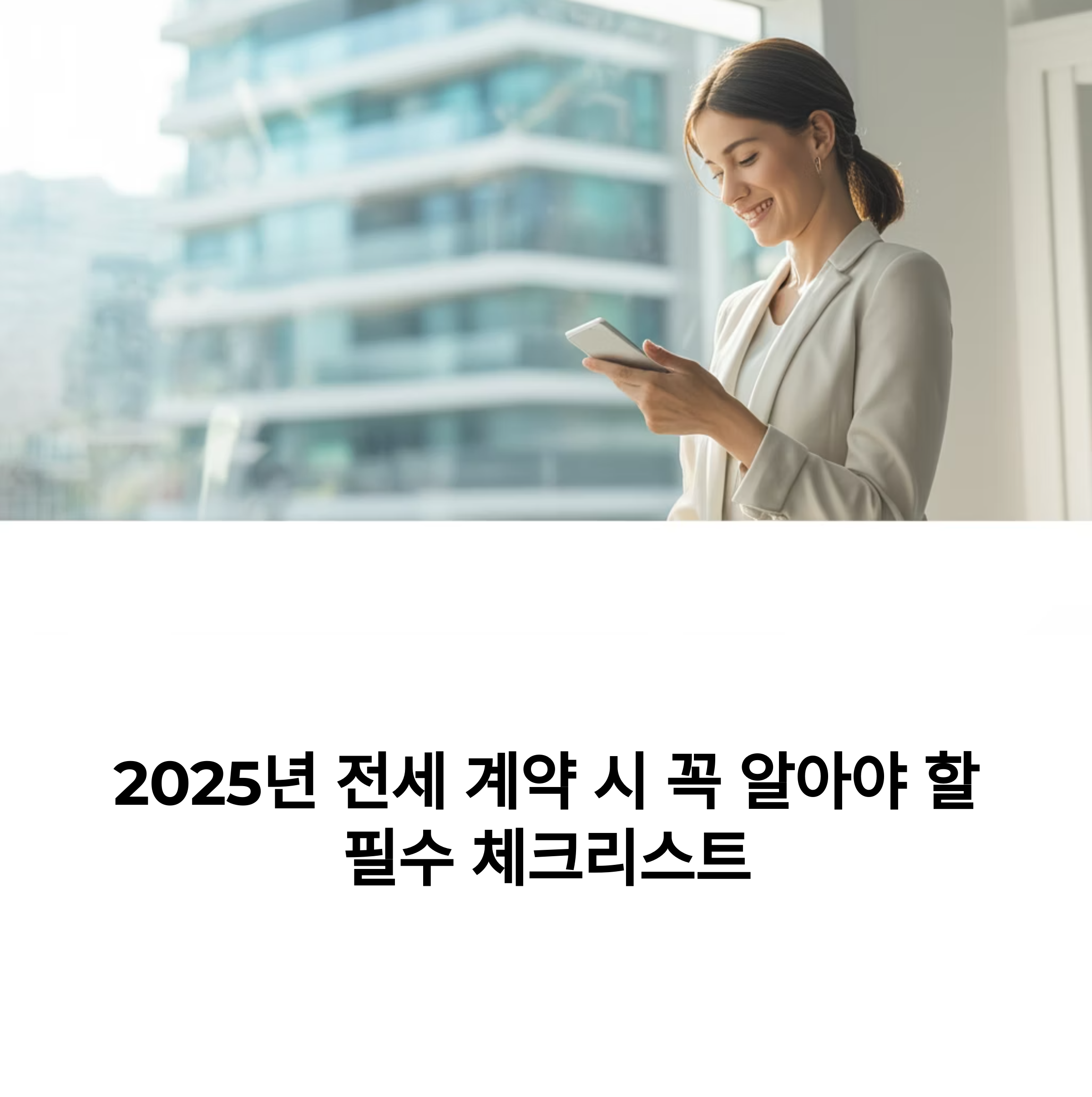 전세 계약 꿀팁