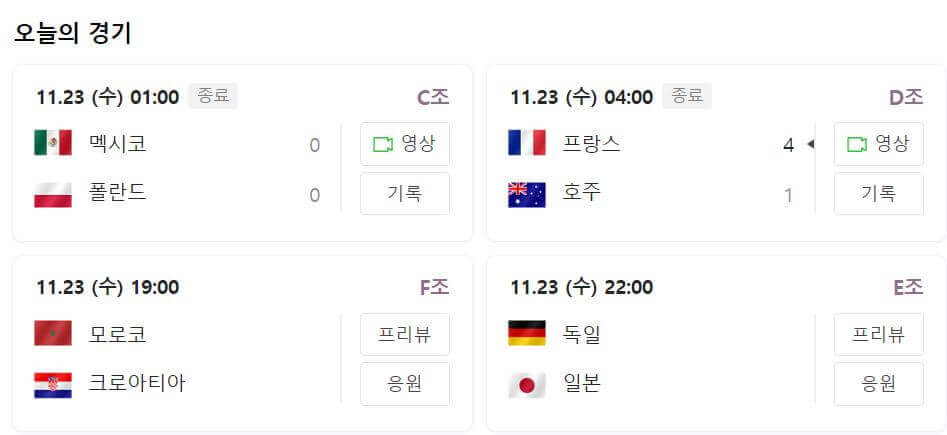 카타르 월드컵 하이라이트