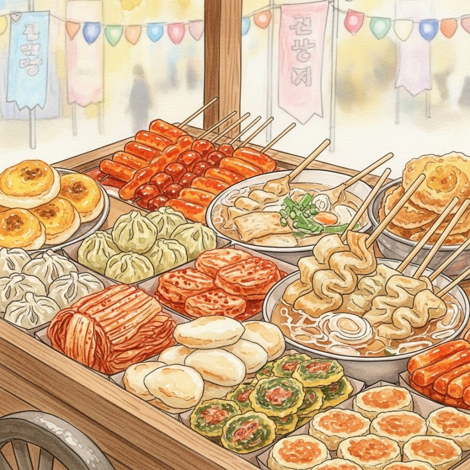 축제장에서 즐기는 정갈하고 맛있는 간식들