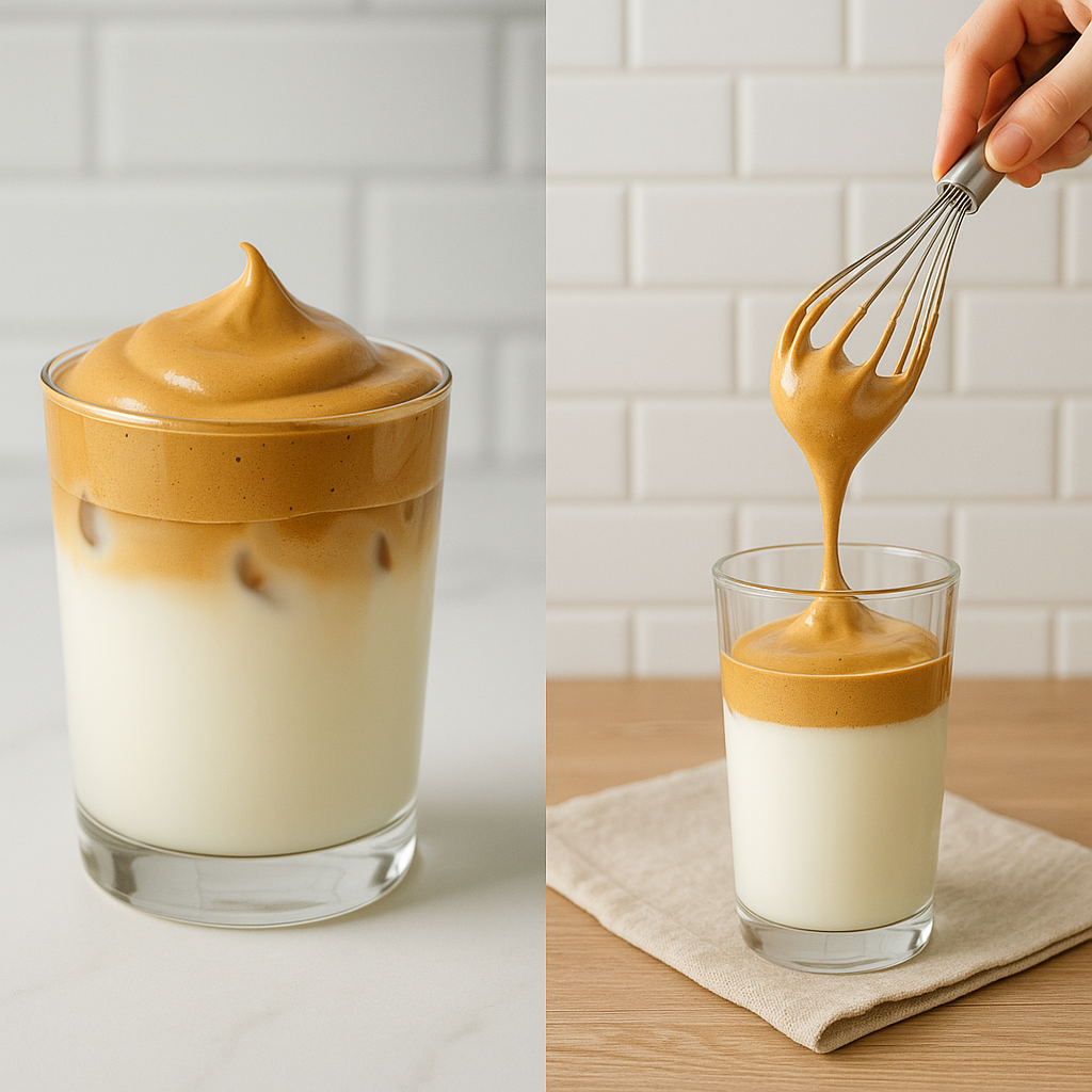 달고나 커피 만들기