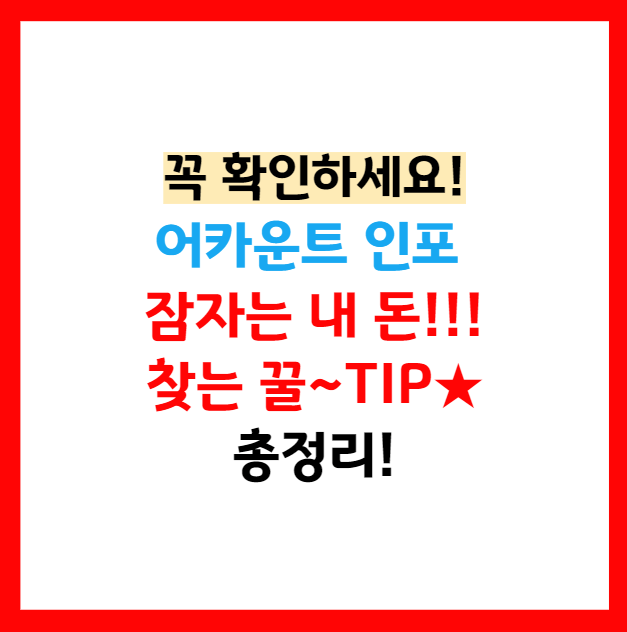 어카운트인포 홈페이지