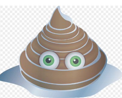 똥(대변)을 뿌리는 꿈해몽 상징 이미지