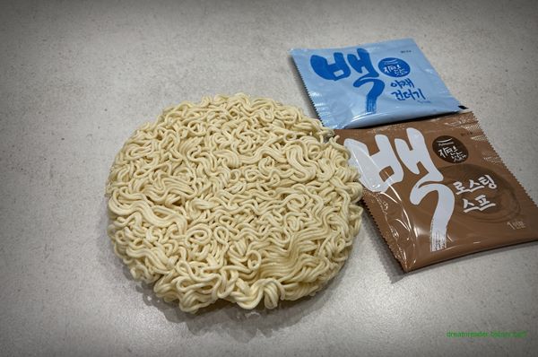 풀무원 백면 라면 2022년 12월 ~ 2023년 4월 면