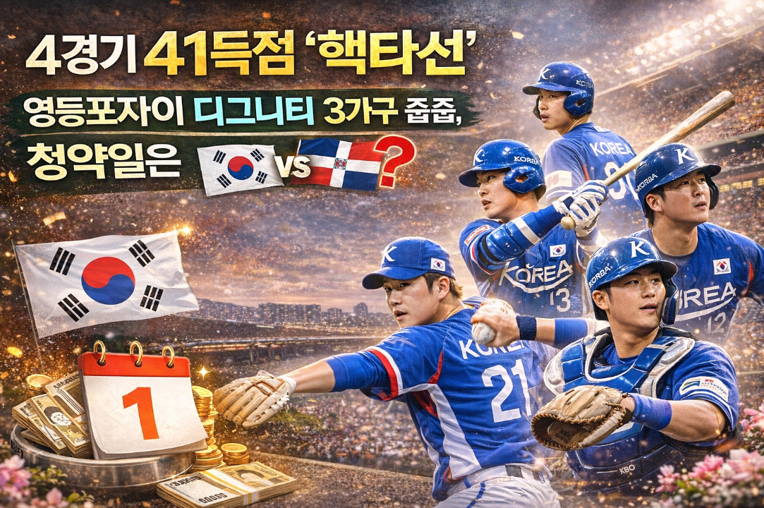 2026 WBC 8강전 도미니카 핵타선 꺾는 법, 한국 야구의 승부수는?