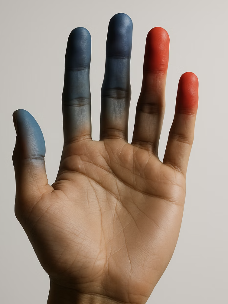 1. 손끝에서 펼쳐지는 3단계 색깔 쇼