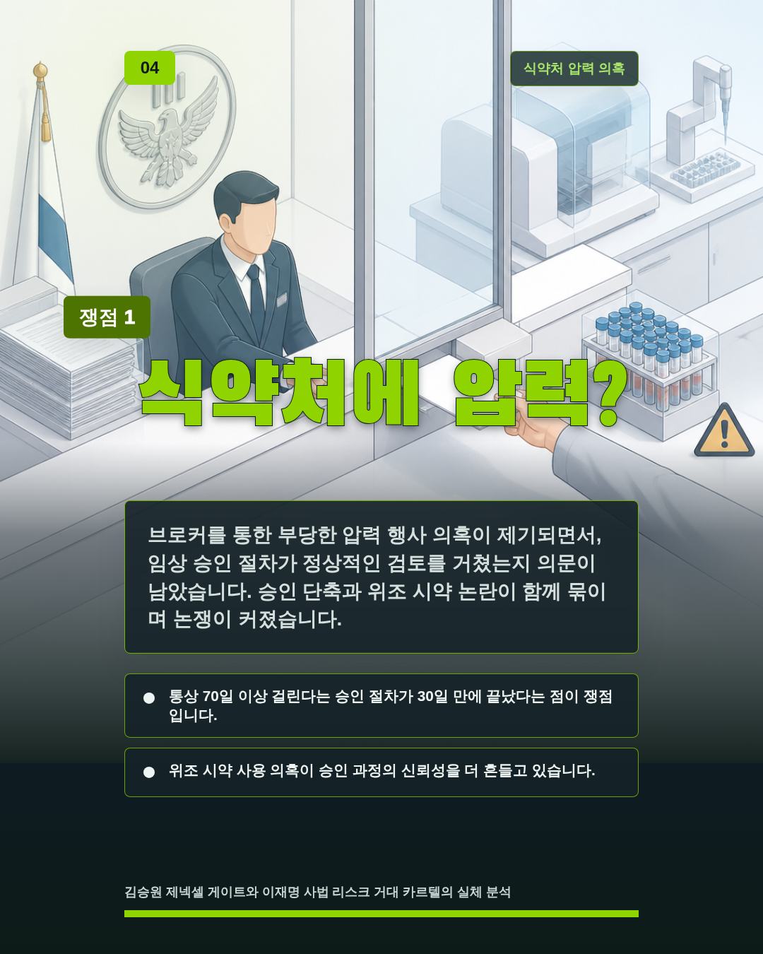 식약처에 압력?