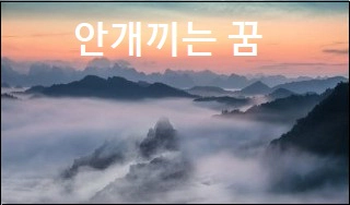 안개끼는 꿈