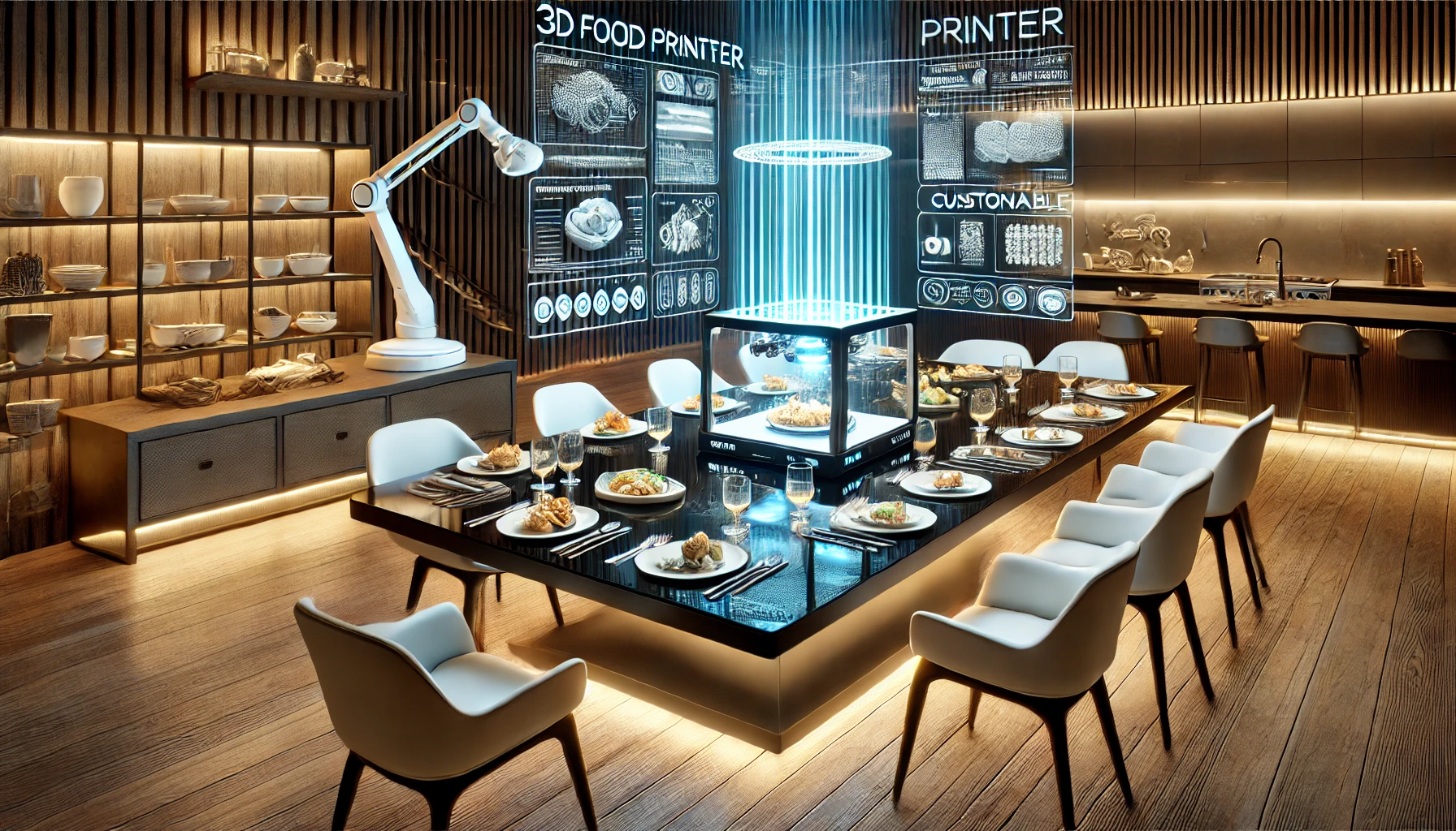 미래 식탁의 모습 이미지