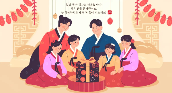 설날-선물-문구-한복-가족-선물