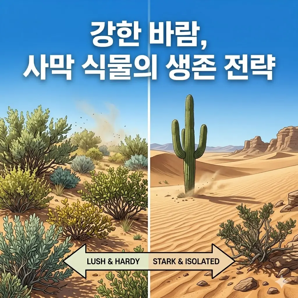 건조한 지역과 반건조 지역 식물은 무엇이 다를까요