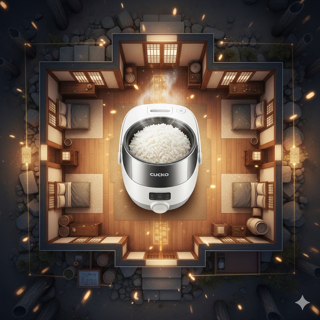 이사시 밥솥을 먼저 들이는 이미지
