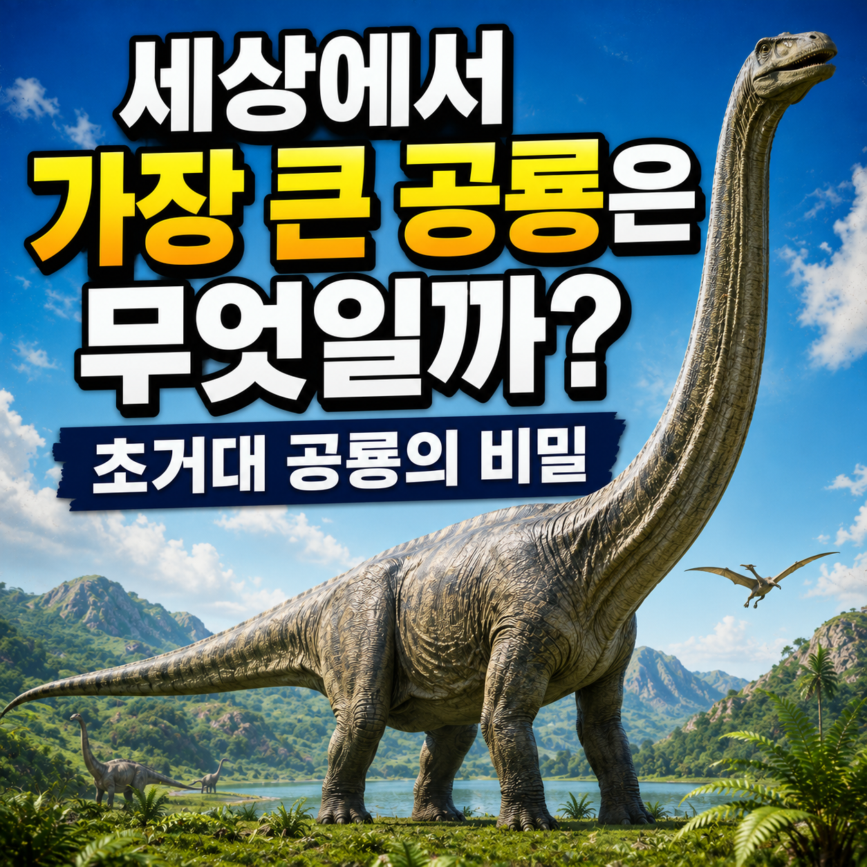 세상에서 가장 큰 공룡은 무엇일까