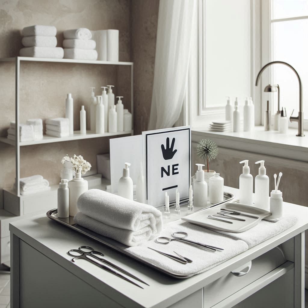 피부,체형관리 샵 배경