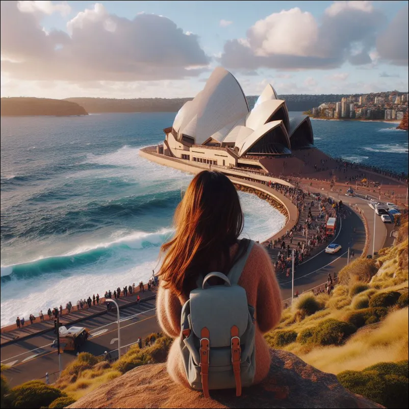 호주 여행 기념촬영