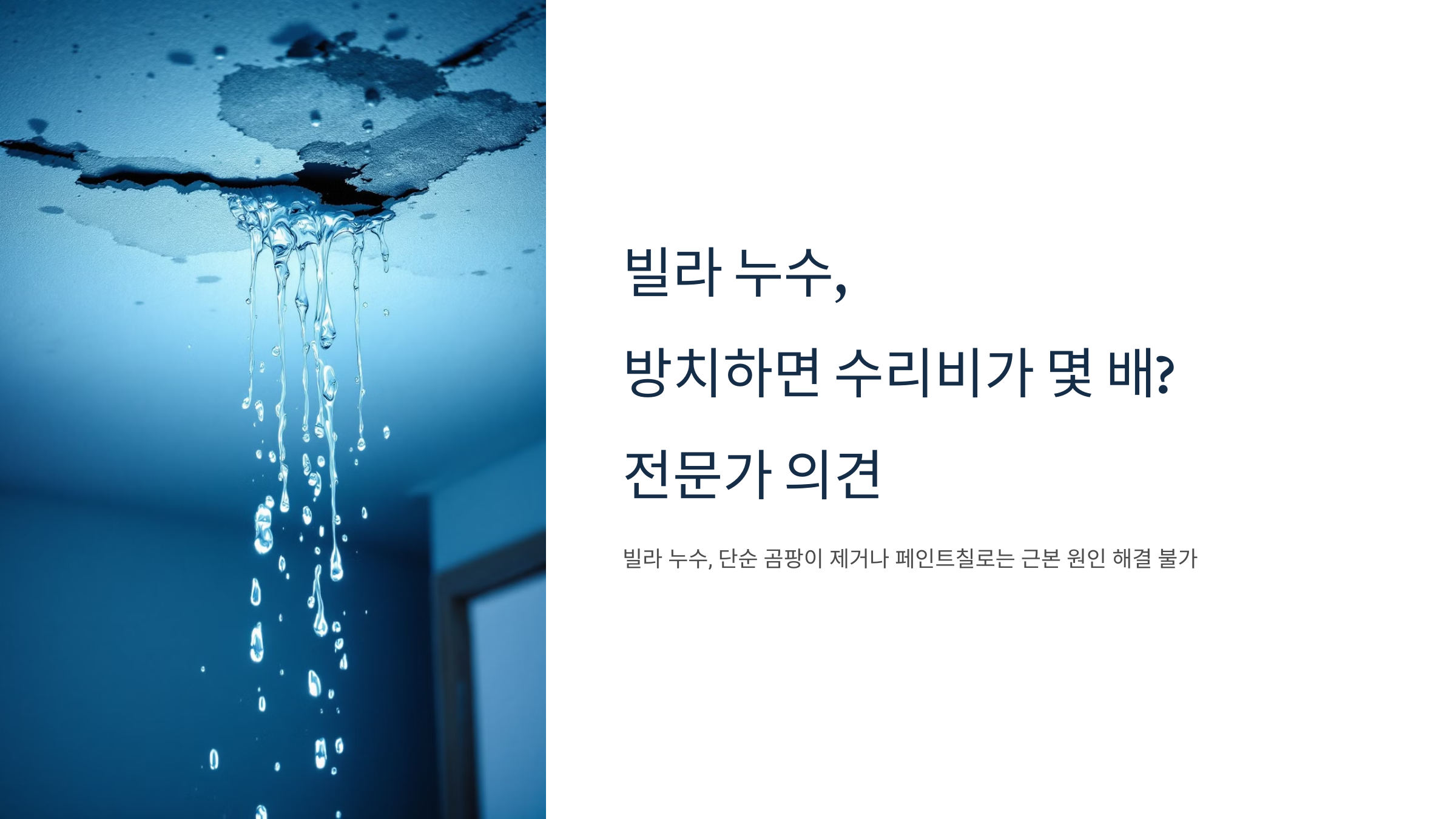 천장 누수