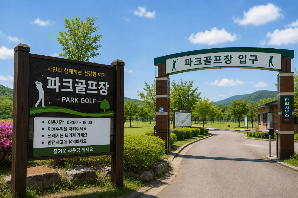 충북 충청북도 도립파크골프장(내수읍) 예약 방법과 이용요금 총정리
