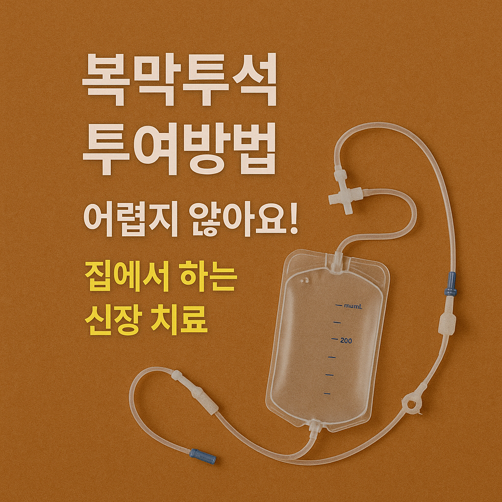 복막투석 투여방법, 어렵지 않아요! 집에서 하는 신장 치료