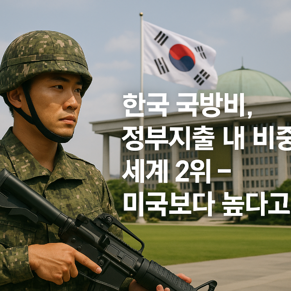 한국 국방비, 정부지출 내 비중 세계 2위 - 미국보다 높다고?